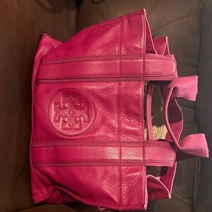 Tory Burch Pink Leather Tote